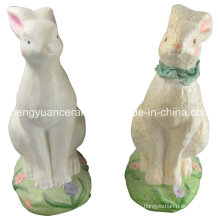 Tierförmiges Porzellan Kaninchen, Ostern Kaninchen